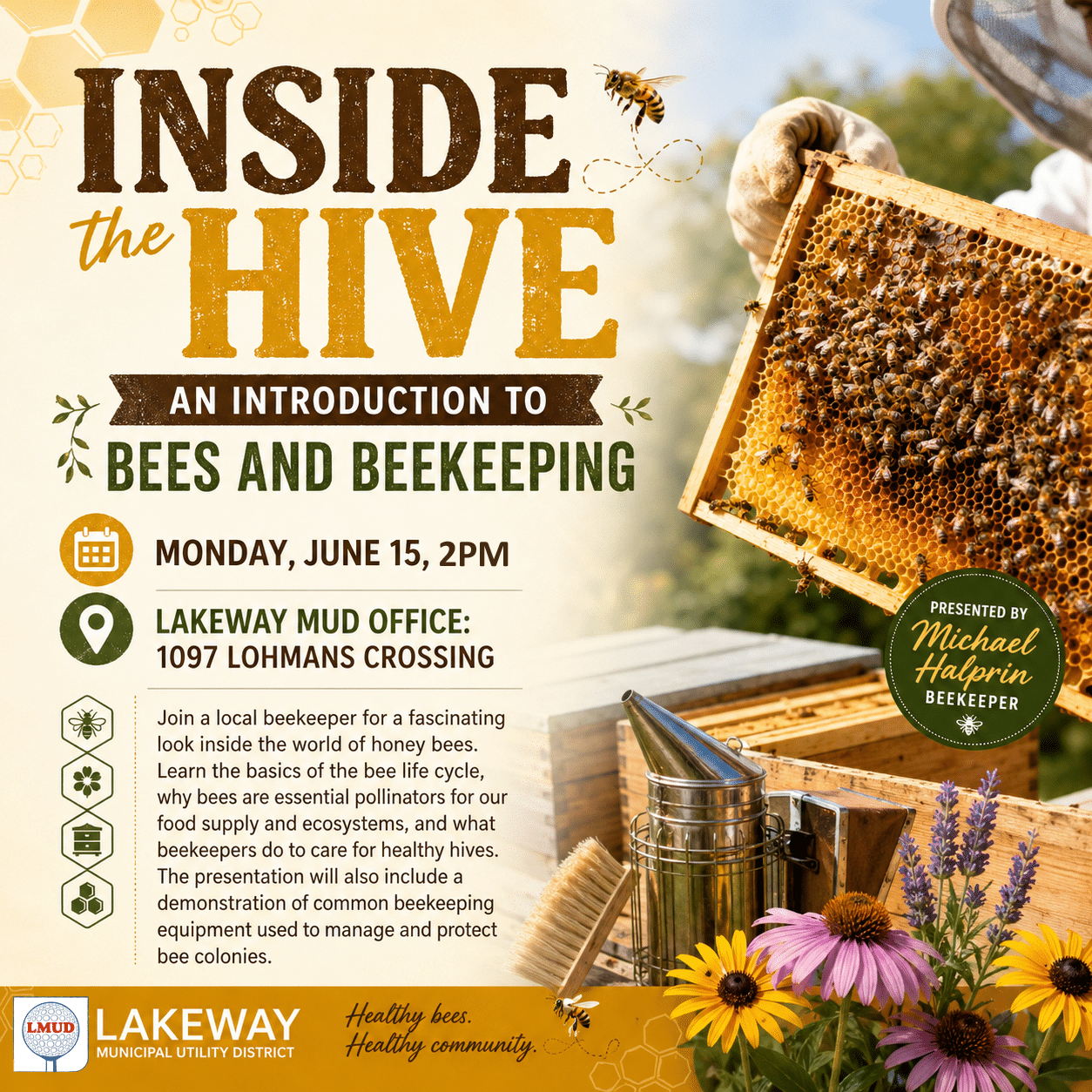 Inside the Hive: An intro to Bees and Beekeeping (Video)