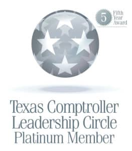Comptroller Leadership Circle Platinum Member – 2014