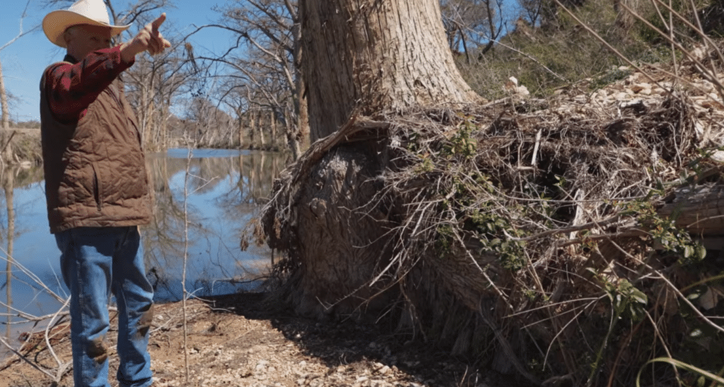 Steve Nelle, Natural Resource Specialist, discusses the importance of riparian vegetation in the documentary “Hope for the Guadalupe: The River Will Heal.”