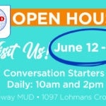 Open House, June 12-16: Conversation Starters at 10am and 2pm daily